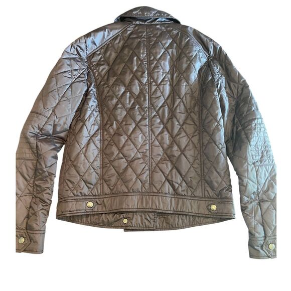 Banana Republic Womens Black Quilted Puffer Jacket SMALL Classic Utility Casual - Picture 9 of 14